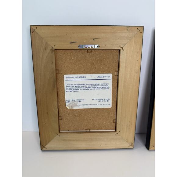 Linda Spivey Birdhouse Series Framed Prints Set of 2 Rustic Country Wall Decor - Picture 9 of 11